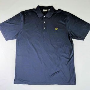 Augusta National Golf Club Shop Mens Polo Shirt Blue Short Sleeve Pima Cotton XL